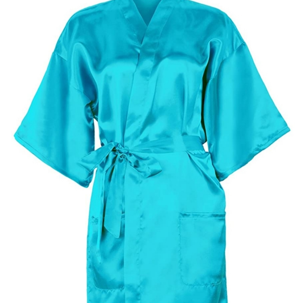 Blue Silk Robe